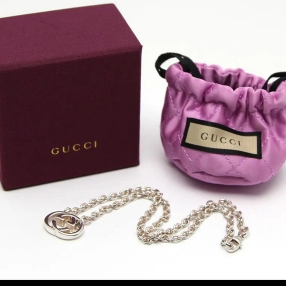 Gucci Luxury Necklace Sterling Silver 16inch chain - Picture 7 of 11